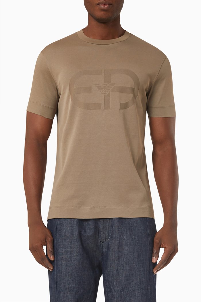 

R-EAcreate Logo T-shirt in Cotton, Neutral