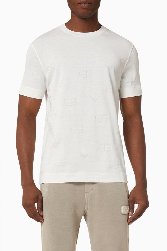 Logo T-shirt in Cotton, White