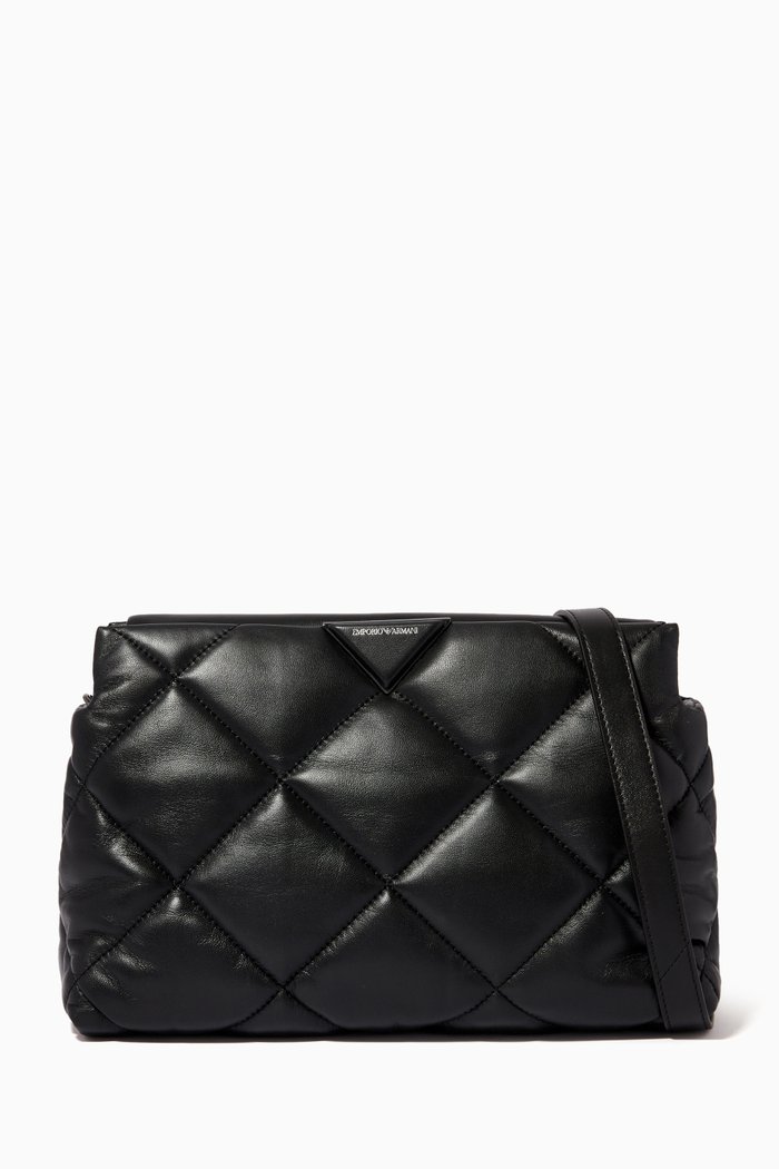 

Noelle Crossbody Bag in Nappa Leather, Black