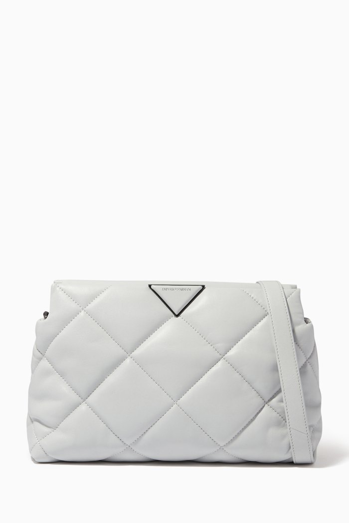 

Noelle Crossbody Bag in Nappa Leather, Grey