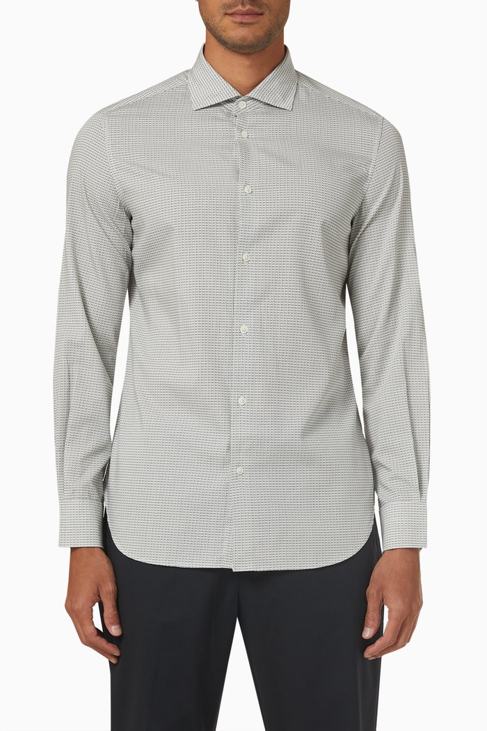 Shirt in Cotton Twill, White