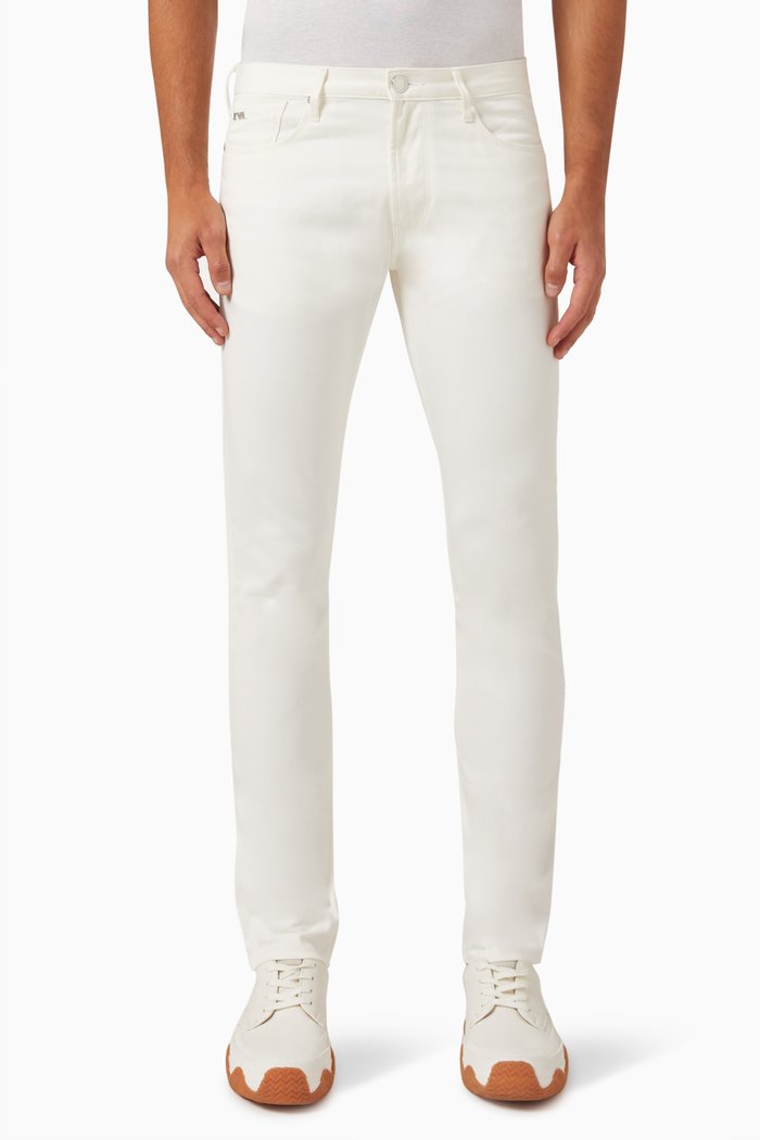 

Slim Fit Jeans in Denim, White
