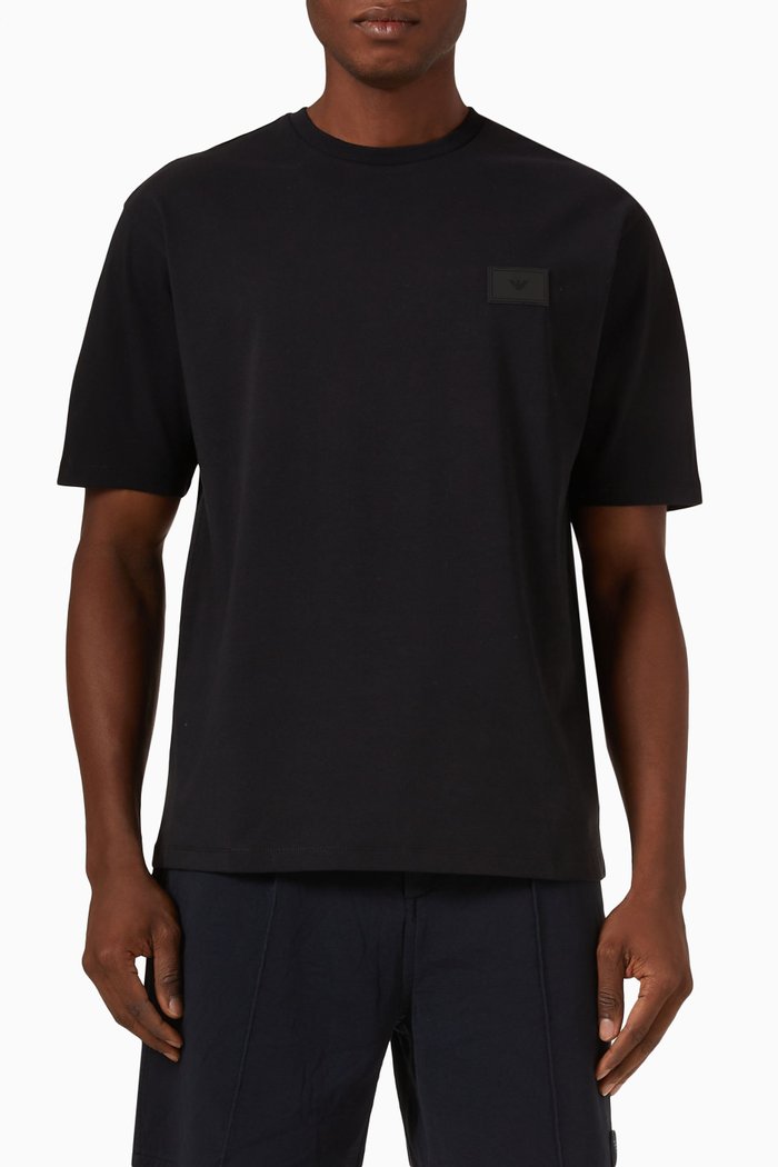 

Logo T-shirt in Cotton, Black