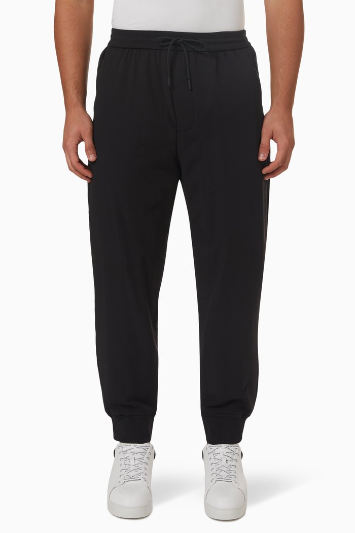 

Joggers in Nylon Blend, Black