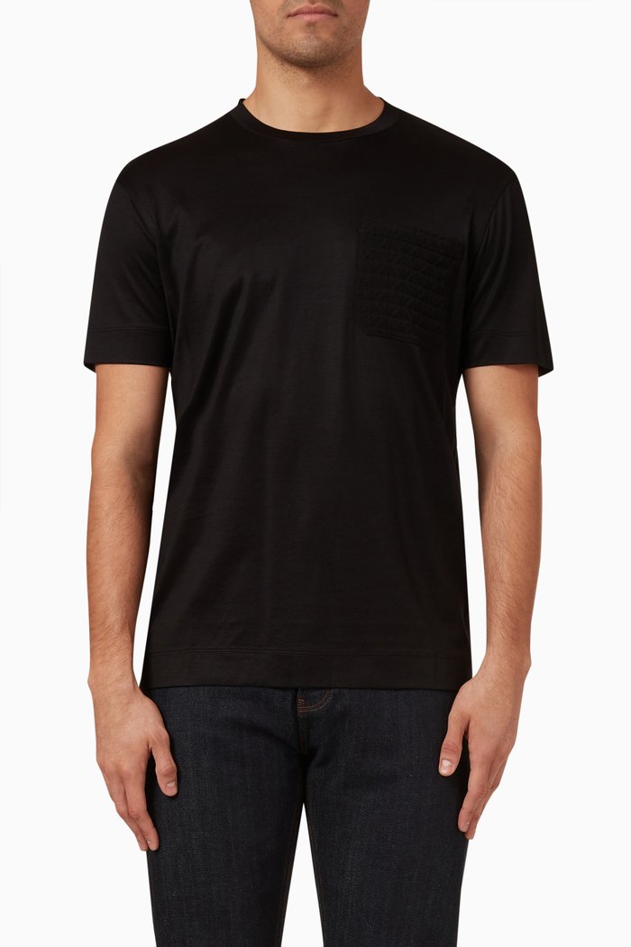 

Logo T-shirt in Cotton Jersey, Black