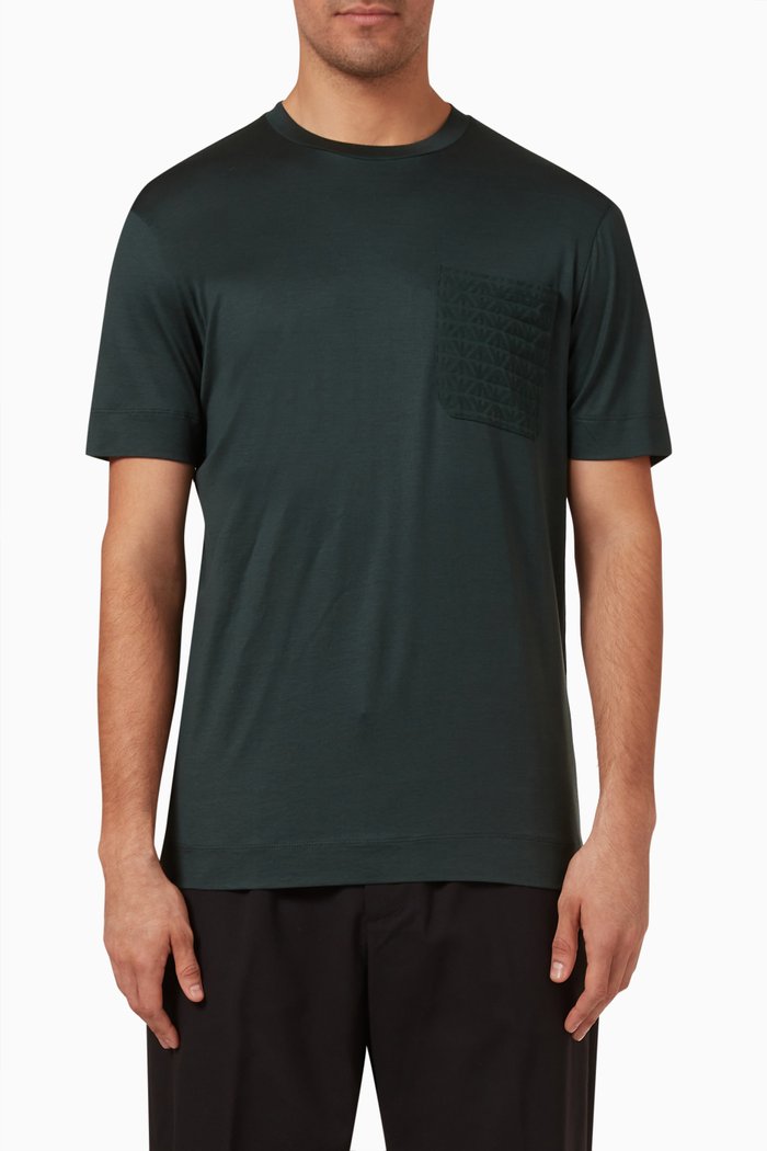 

Logo T-shirt in Cotton Jersey, Green