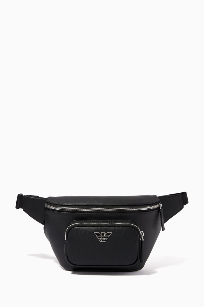 

Belt Bag in Faux Leather, Black