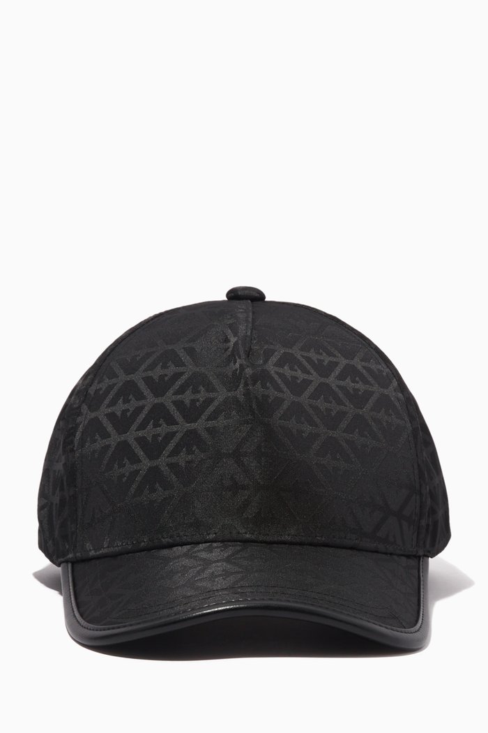 

EA Eagle Logo Baseball Cap in Nylon, Black