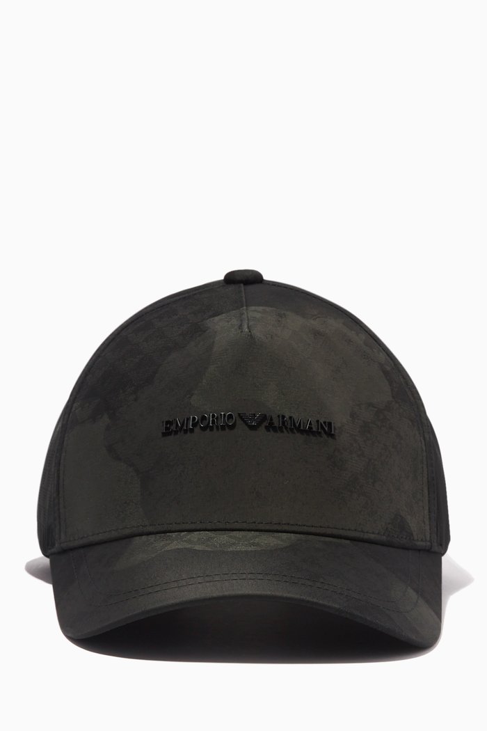 

EA Eagle Camo Baseball Cap in Nylon, Green