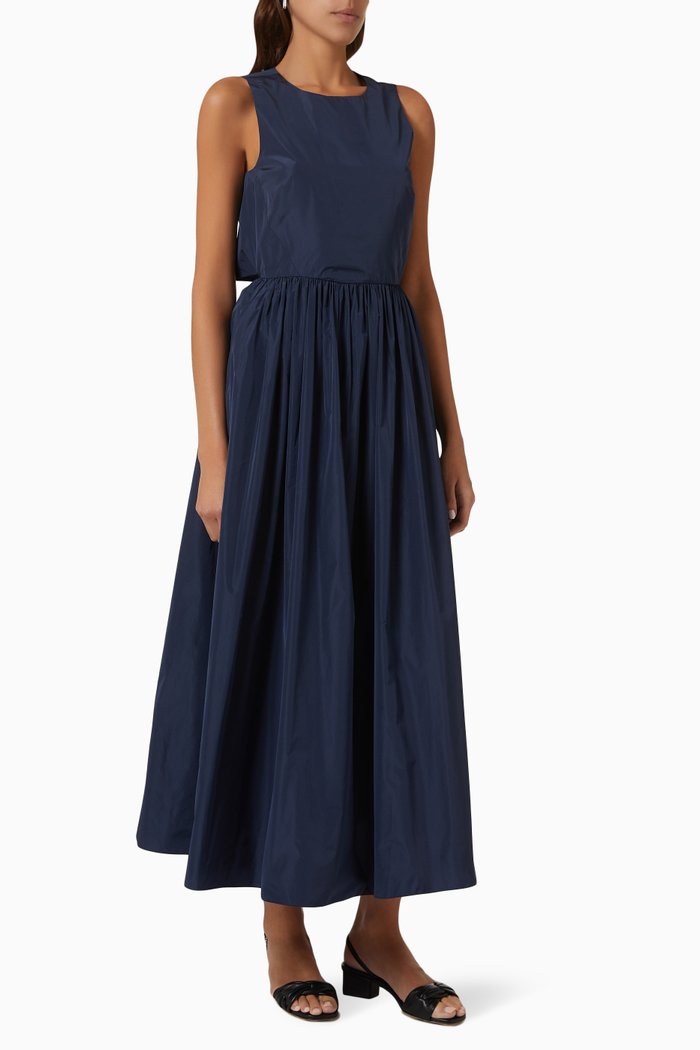 

A-line Dress in Taffeta, Blue