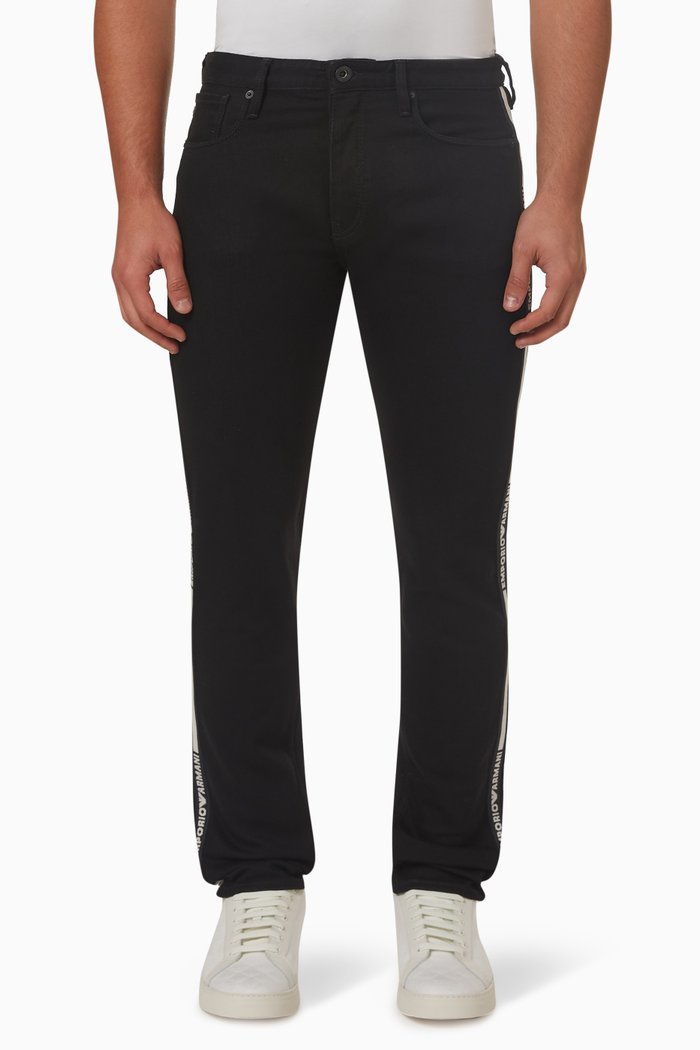 

Slim-fit Jeans in Denim, Black