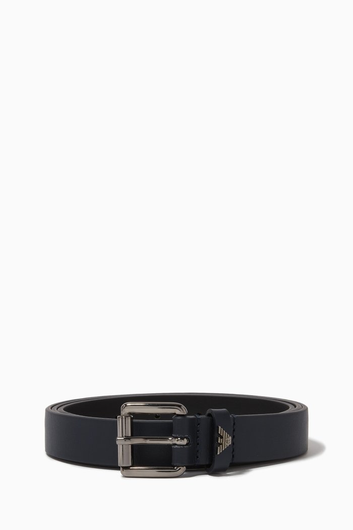 

EA Classic Belt in Leather, Blue