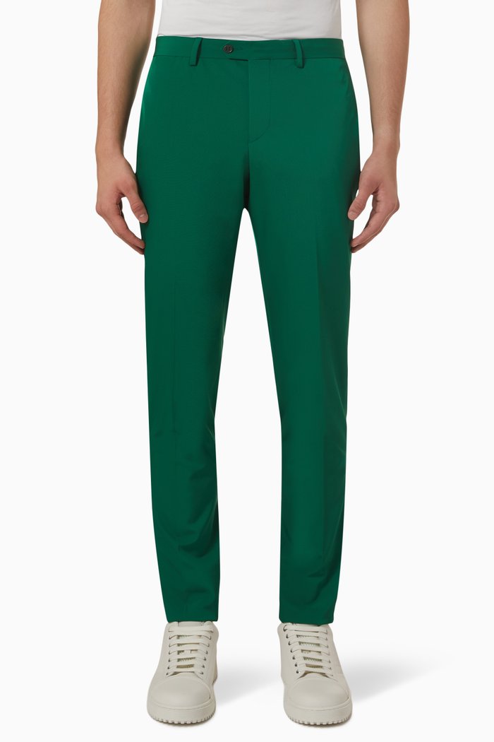 

Slim-fit Pants in Techno Gabardine, Green