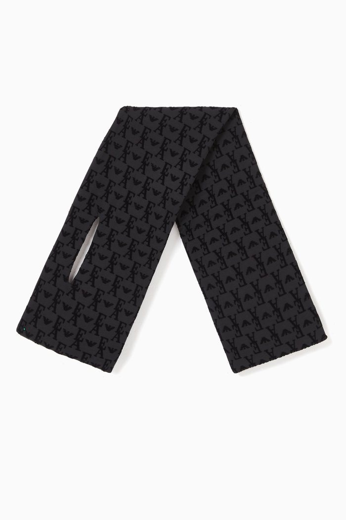 

Travel Capsule Logo Padded Scarf, Black