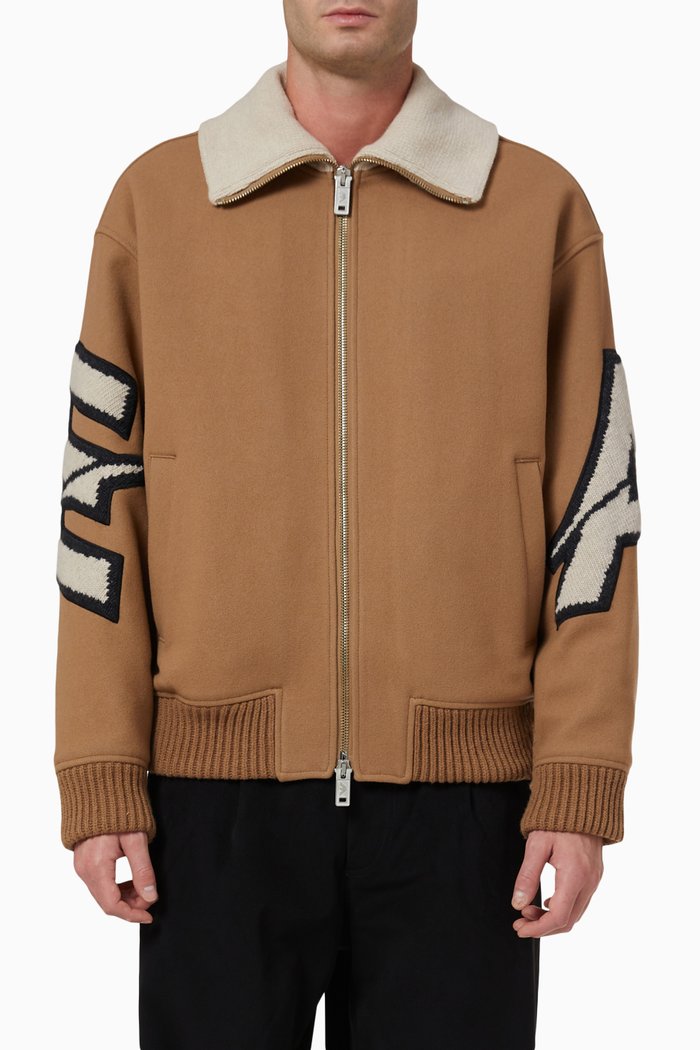 

Earctic Capsule Jacket in Wool, Brown