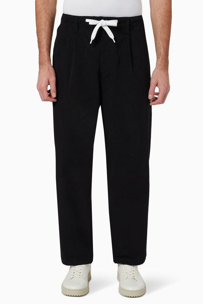 

EArctic Capsule Tapered Pants in Cotton, Black