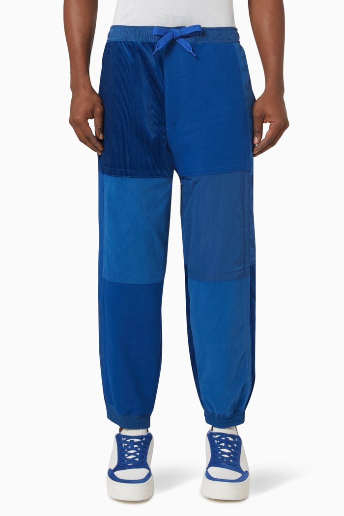 

EArctic Capsule Patchwork Pants in Cotton Blend, Blue