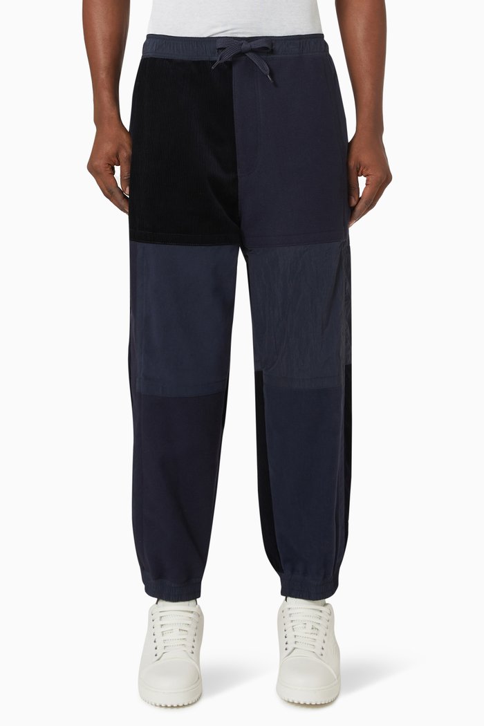 

EArctic Capsule Patchwork Pants in Cotton Blend, Blue