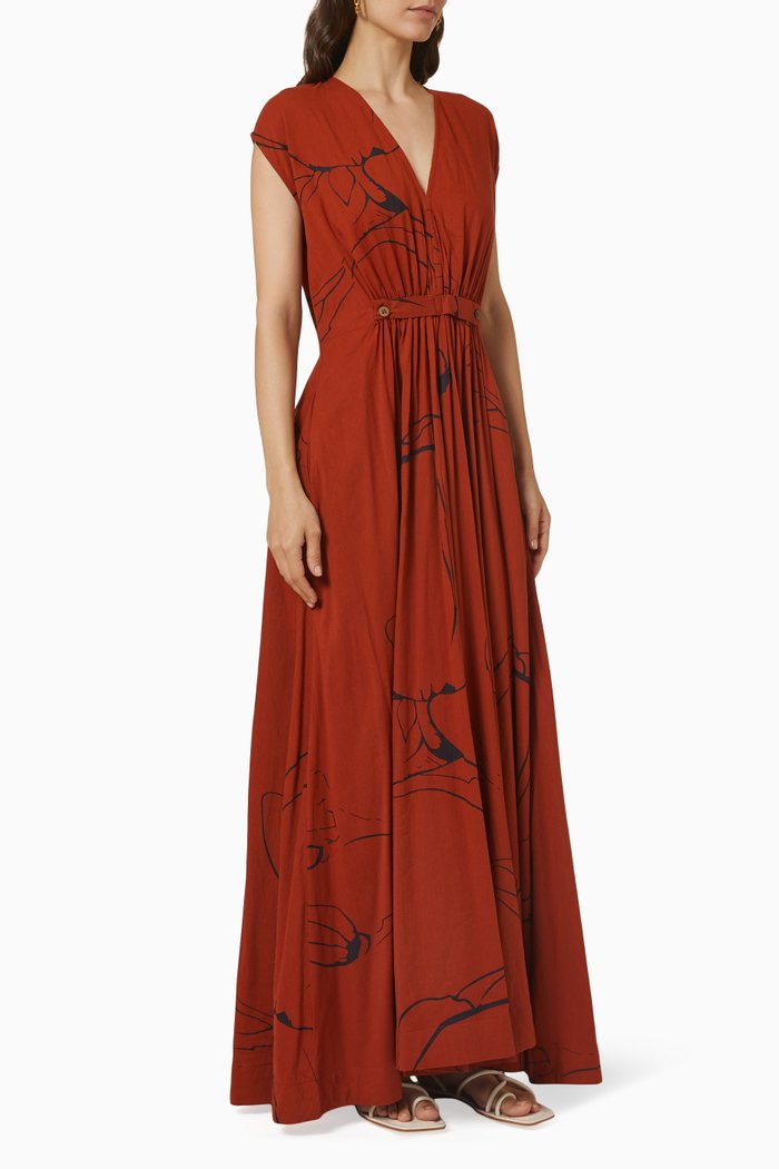 

English Rose Dress, Red