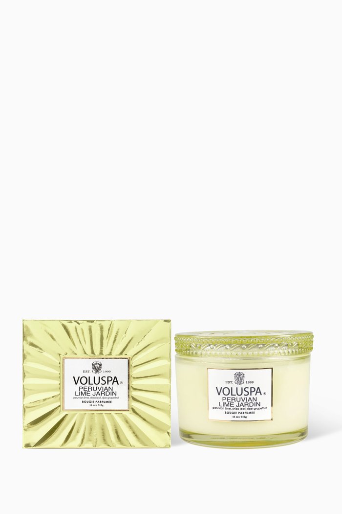 

Voluspa Peruvian Lime Jardin Candle, 310g, Colourless