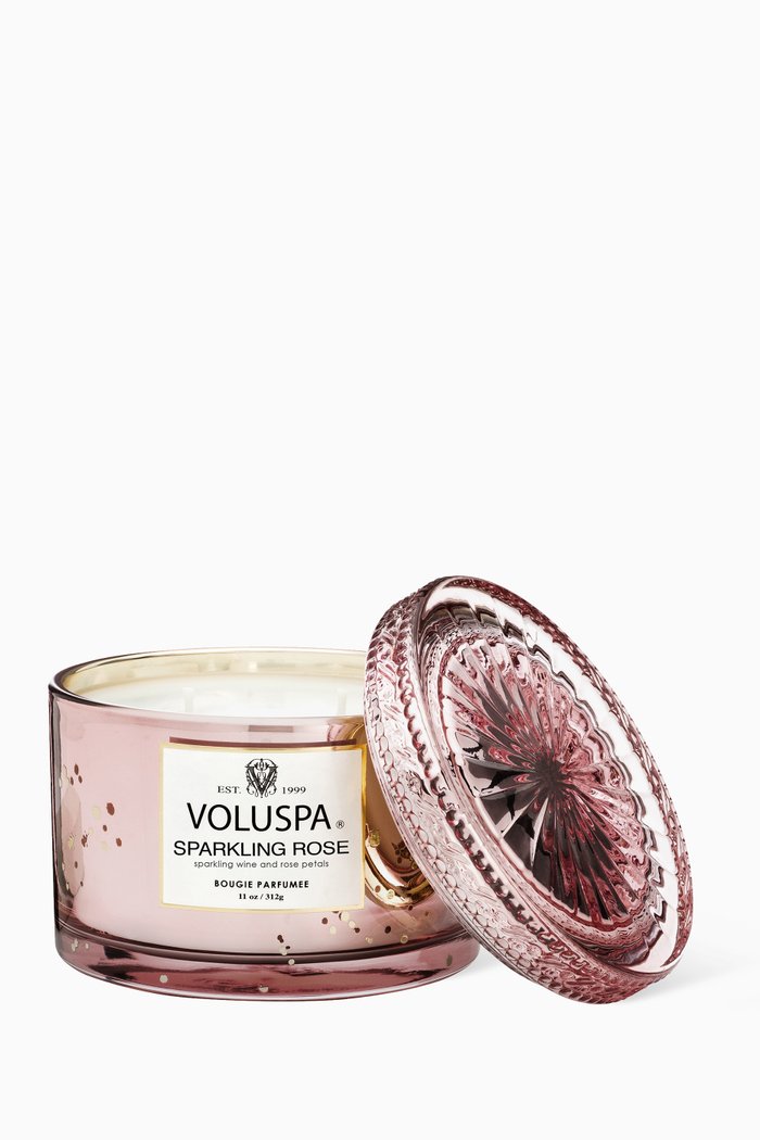 

Sparkling Rose Candle, 310g, Colourless