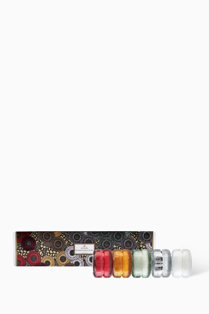 

Japonica Macaron Candle, Set of 5 x 50g, Colourless