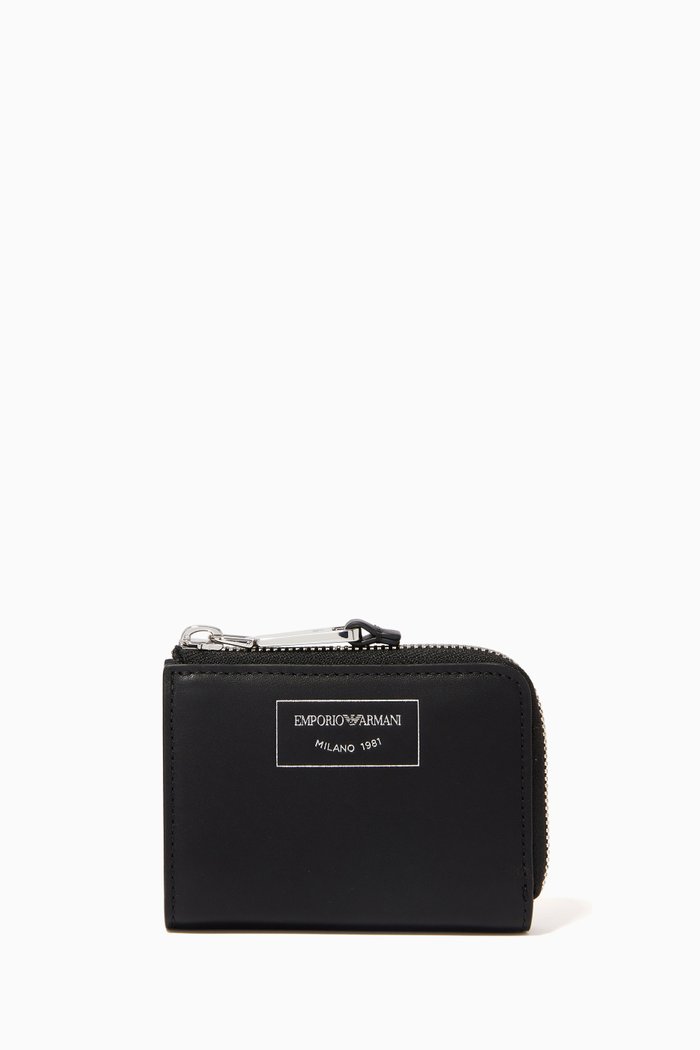 

My EA Zip-Around Wallet in Eco Leather, Black