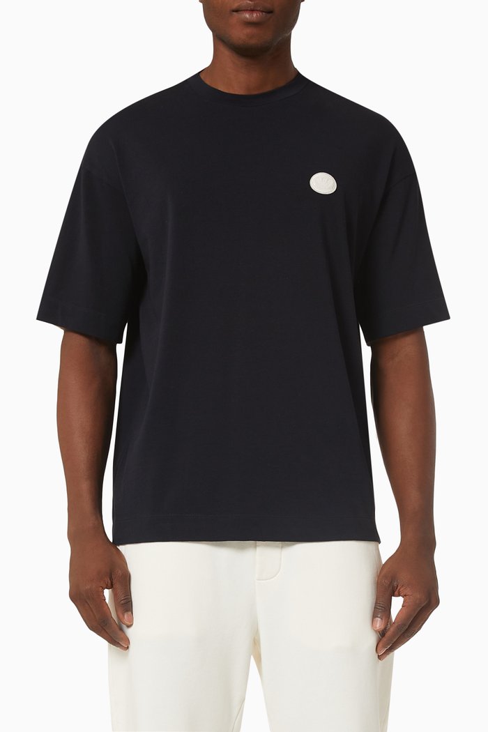 

Logo T-shirt in Cotton Jersey, Blue