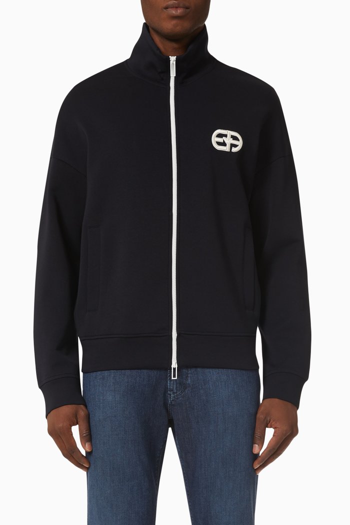 

Logo Sweatshirt in Fleece, Blue