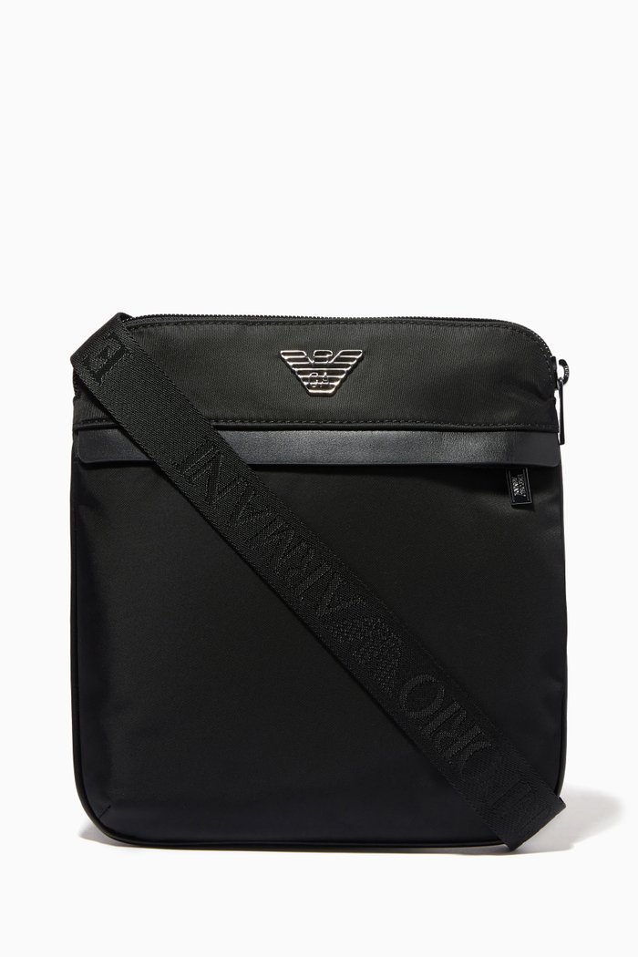 

Crossbody Bag in Recycled Nylon, Black
