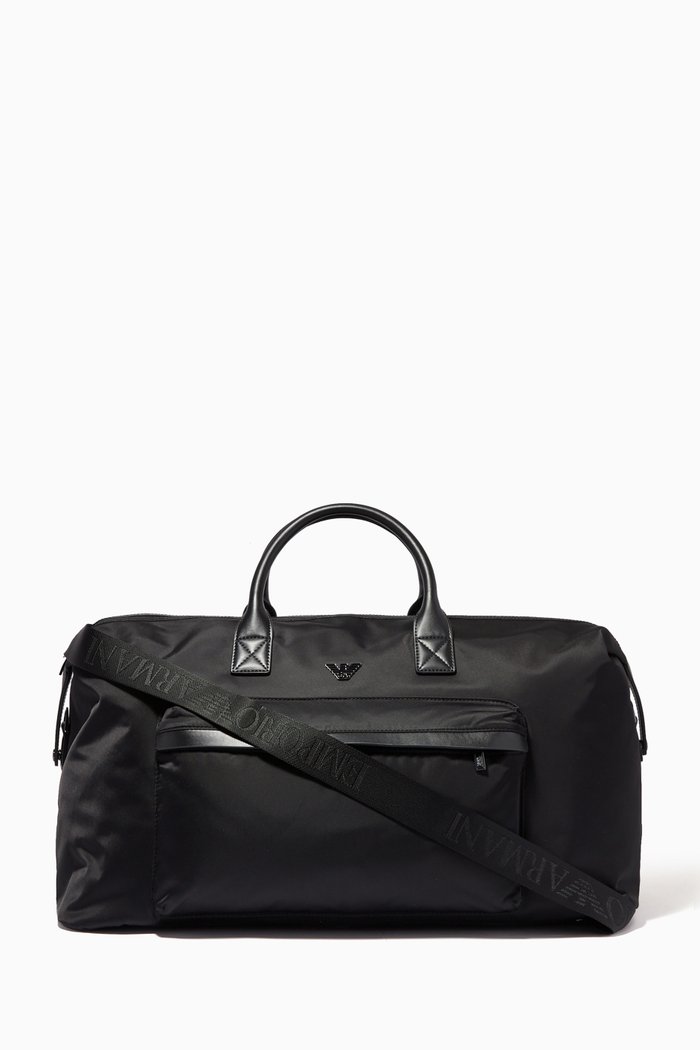 

Travel Duffle Bag in Recycled Nylon, Black