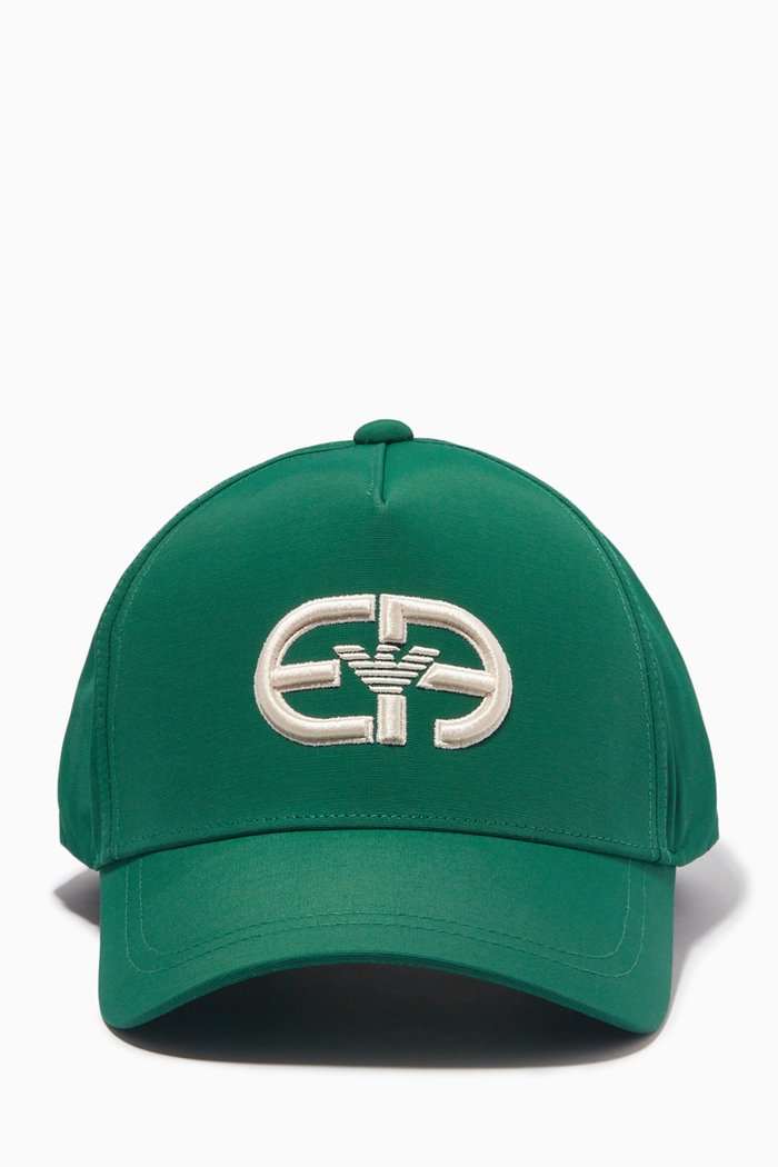

R-EAcreate Embroidered Baseball Cap in Gabardine, Green