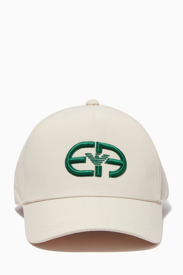 

R-EAcreate Embroidered Baseball Cap in Gabardine, White