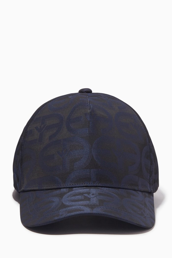 R-EAcreate Baseball Cap in Jacquard, Blue