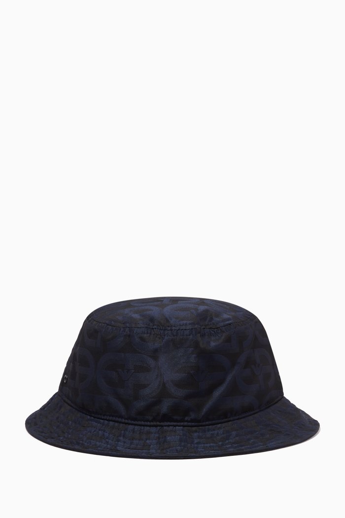 

EA R-EAcreate Bucket Hat in Nylon Jacquard, Blue
