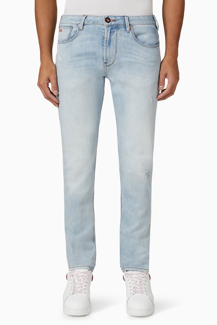 Slim Fit Jeans in Denim, Blue