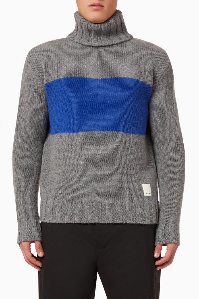 

EArctic Capsule Turtleneck Sweater in Wool, Grey