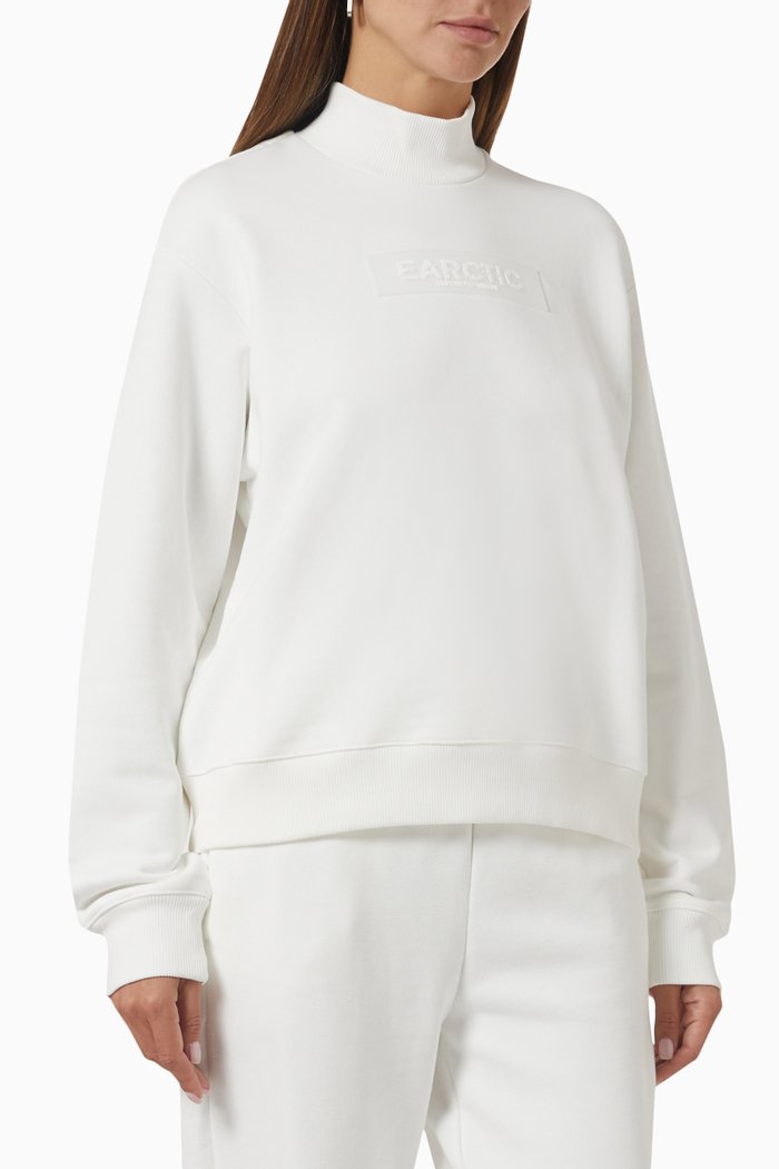 

EArctic Capsule Logo Sweatshirt in Jersey, White