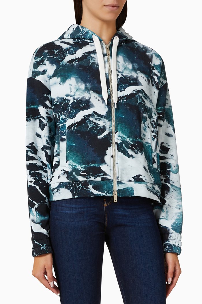 

EArctic Capsule Hoodie Jacket in Jersey, Blue