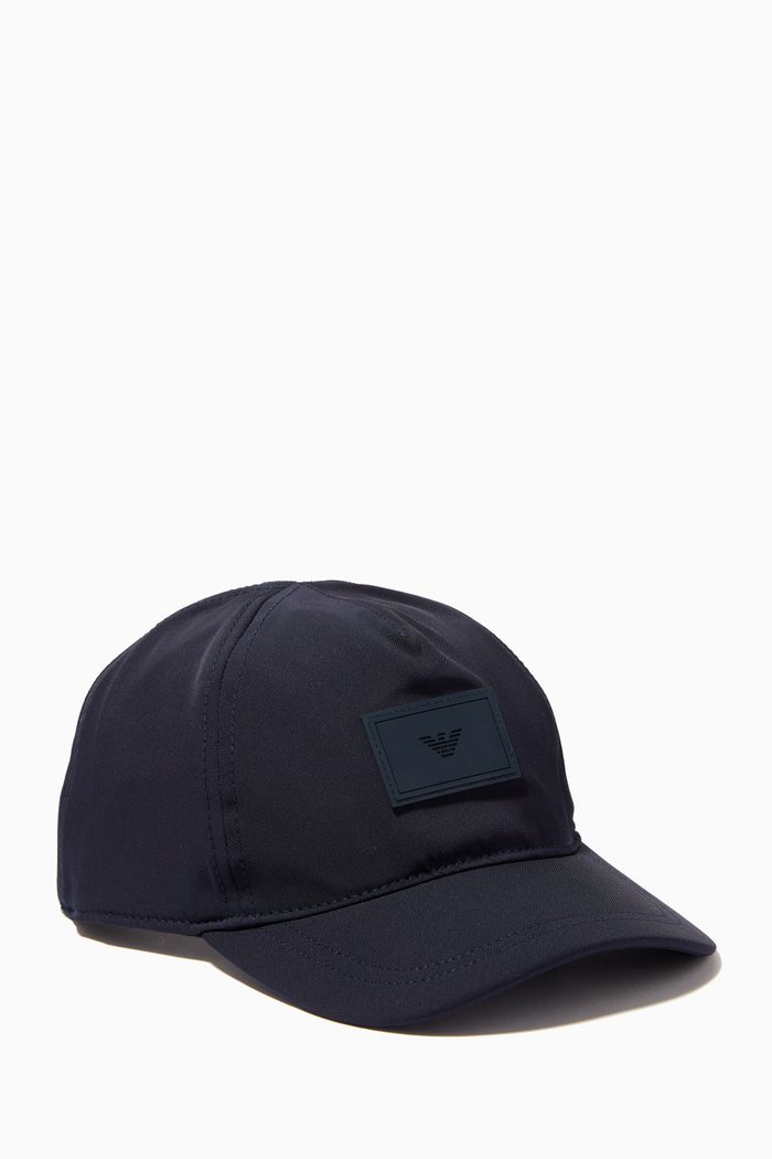 

Logo Patch Baseball Cap in Nylon, Blue