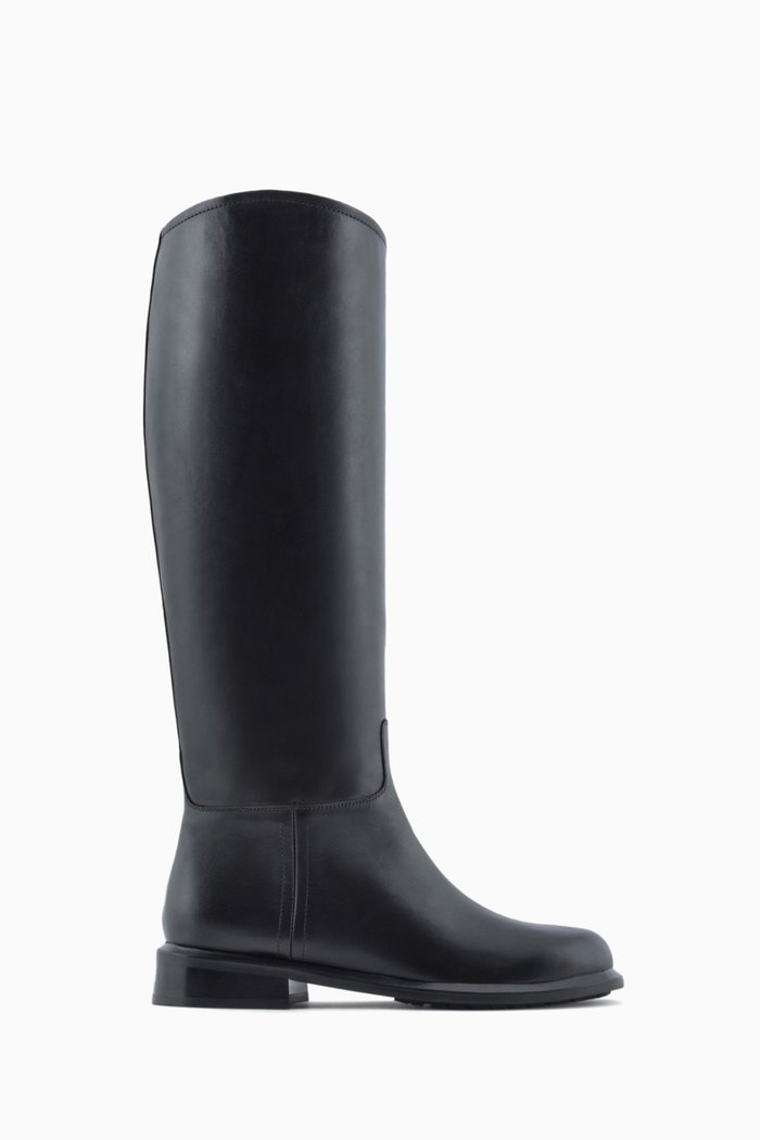

Icon Knee-high Boots in Glossy Leather, Black