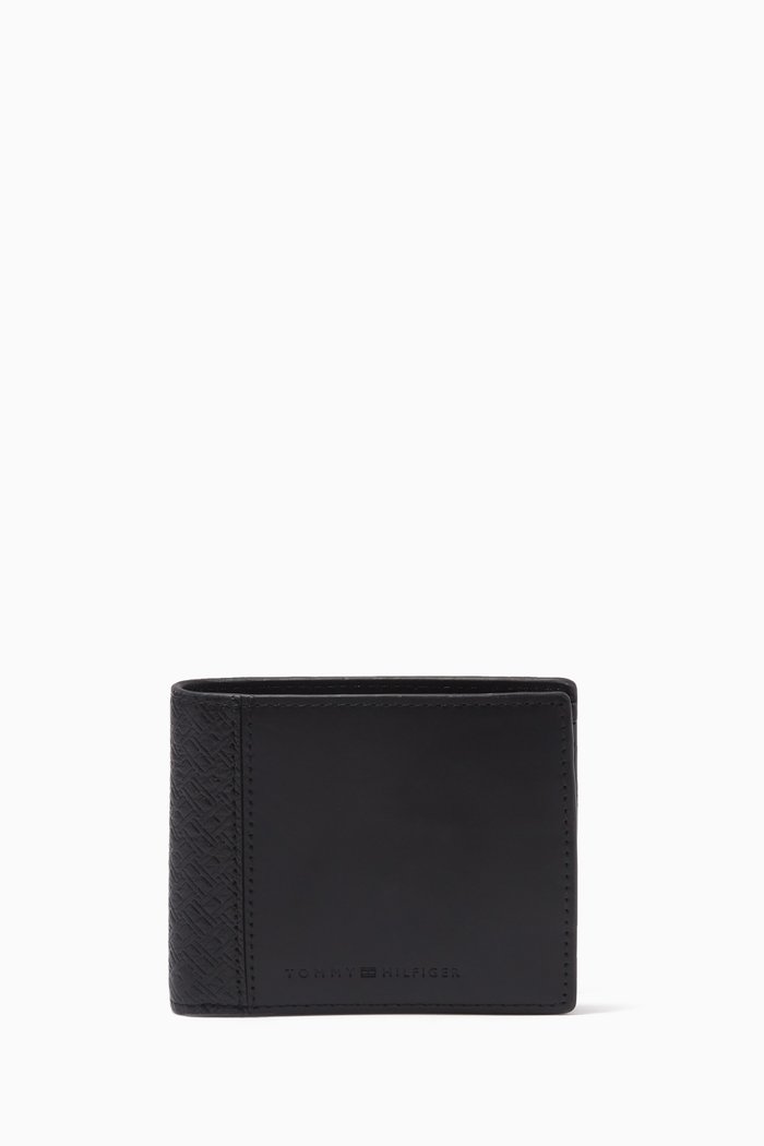 

TH Flag Mini Wallet in Leather, Black