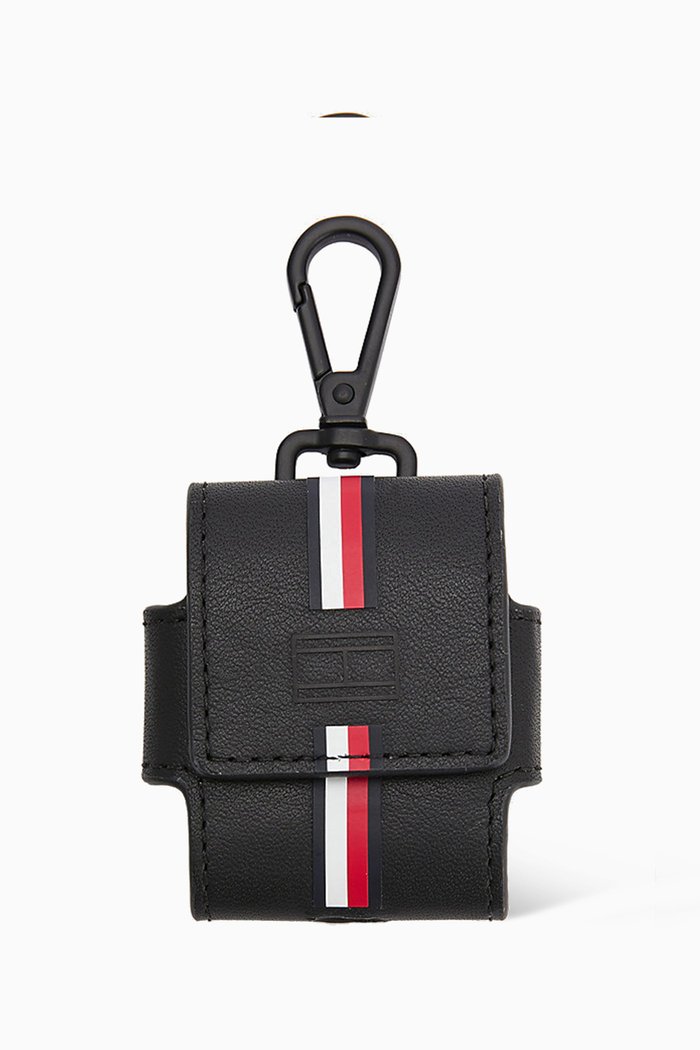 

Urban Commuter Earphone Case in Textured Leather, Black