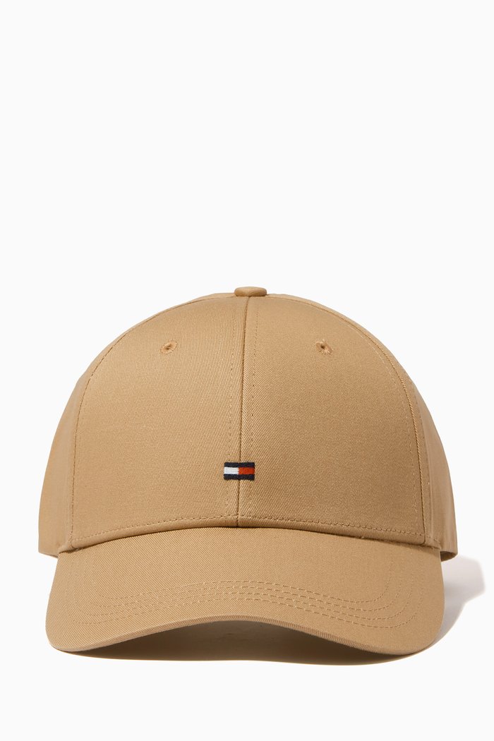 

Flag Logo Cap in Cotton Twill, Neutral