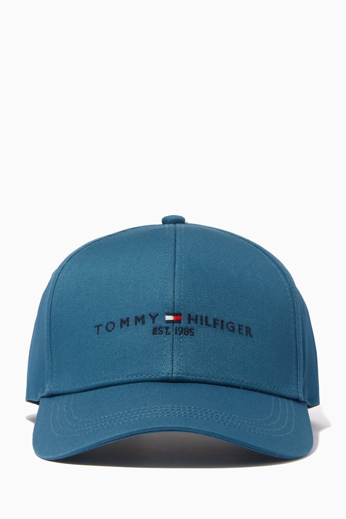 Established Baseball Cap in Organic Cotton, Blue