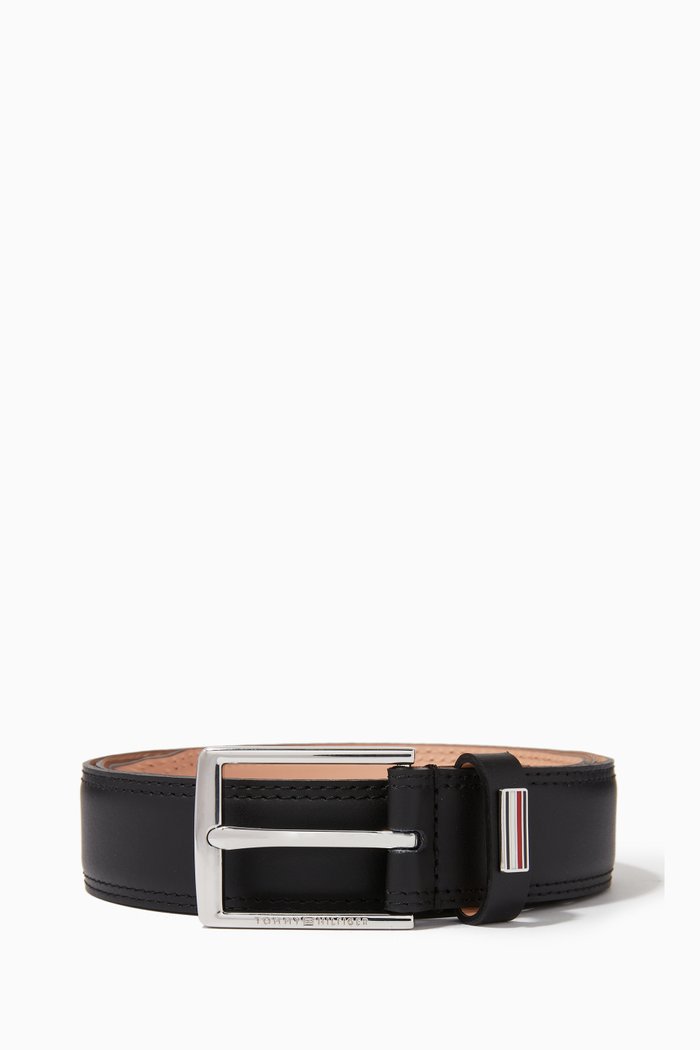 

TH Business Belt in Smooth Leather, Black