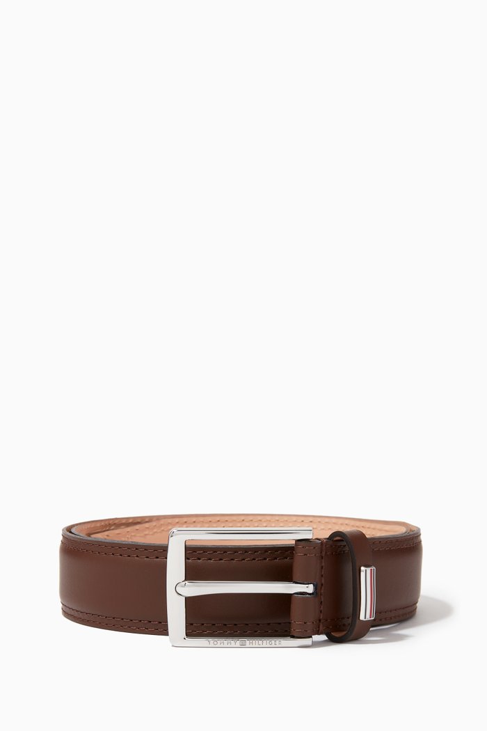 

TH Business Belt in Smooth Leather, Brown