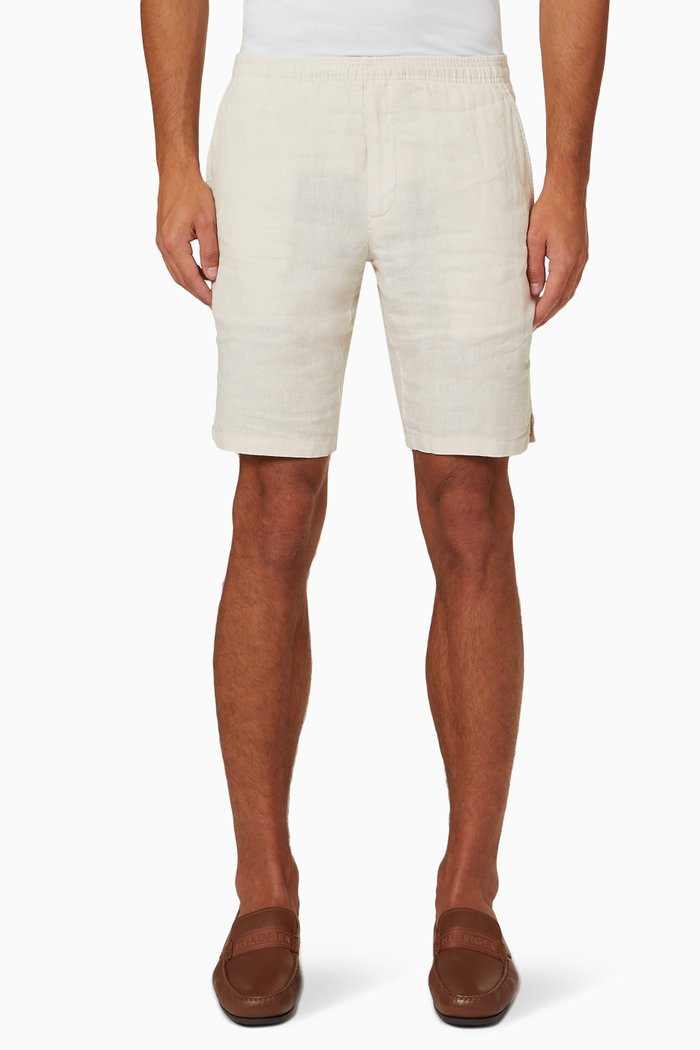 

Harlem Relaxed Fit Shorts in Linen, Neutral