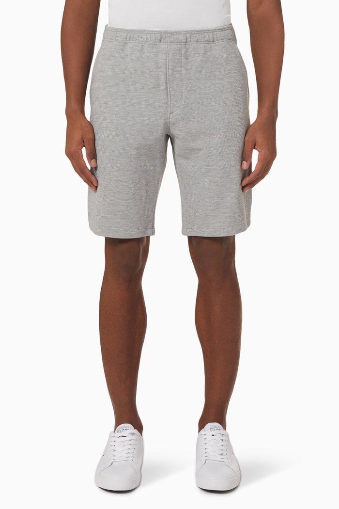 

Harlem Sweatshorts in Organic Waffle Knit Cotton, Grey