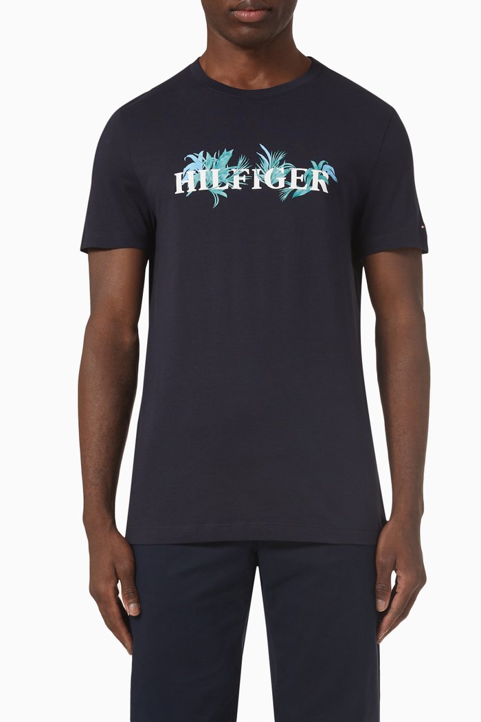 

Logo T-shirt in Cotton Jersey, Blue